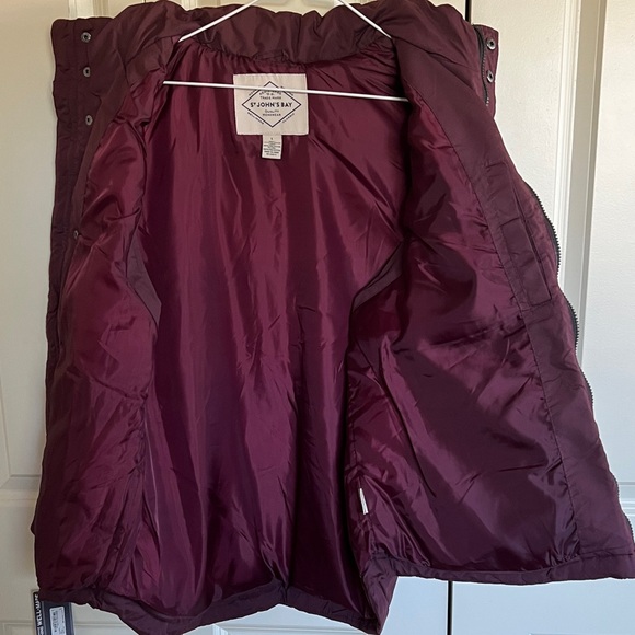 St. John's Bay Deep Burgundy Vest - Picture 4 of 5